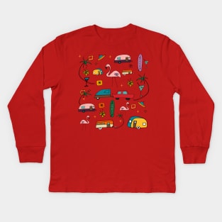 Vintage Kitsch Kids Long Sleeve T-Shirt